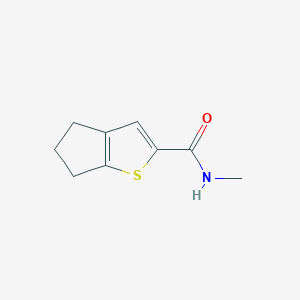 molecular formula C9H11NOS B7509811 N-methyl-5,6-dihydro-4H-cyclopenta[b]thiophene-2-carboxamide 