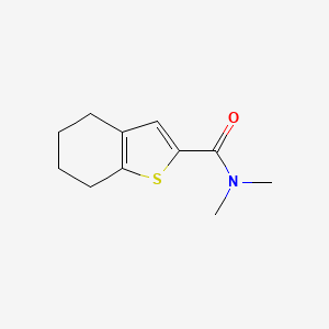 molecular formula C11H15NOS B7509819 N,N-dimethyl-4,5,6,7-tetrahydro-1-benzothiophene-2-carboxamide 