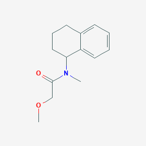 molecular formula C14H19NO2 B7509841 2-methoxy-N-methyl-N-(1,2,3,4-tetrahydronaphthalen-1-yl)acetamide 