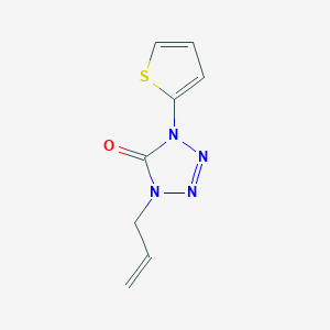 molecular formula C8H8N4OS B7509864 1-Prop-2-enyl-4-thiophen-2-yltetrazol-5-one 