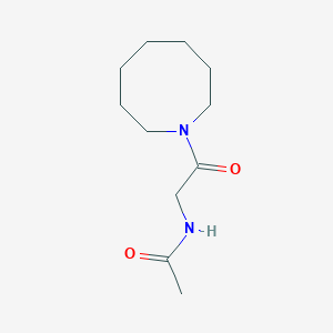 molecular formula C11H20N2O2 B7509881 N-[2-(azocan-1-yl)-2-oxoethyl]acetamide 