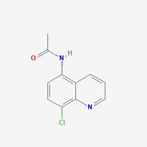 molecular formula C11H9ClN2O B7509894 N-(8-chloroquinolin-5-yl)acetamide 