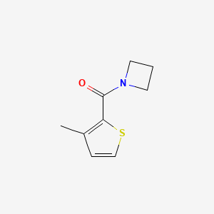 molecular formula C9H11NOS B7509922 Azetidin-1-yl-(3-methylthiophen-2-yl)methanone 