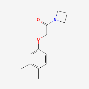 molecular formula C13H17NO2 B7509934 1-(Azetidin-1-yl)-2-(3,4-dimethylphenoxy)ethanone 