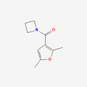 molecular formula C10H13NO2 B7509935 Azetidin-1-yl-(2,5-dimethylfuran-3-yl)methanone 