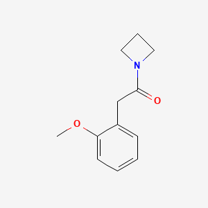 molecular formula C12H15NO2 B7509978 1-(Azetidin-1-yl)-2-(2-methoxyphenyl)ethanone 