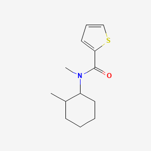 molecular formula C13H19NOS B7509981 N-methyl-N-(2-methylcyclohexyl)thiophene-2-carboxamide 