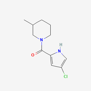 molecular formula C11H15ClN2O B7509993 (4-chloro-1H-pyrrol-2-yl)-(3-methylpiperidin-1-yl)methanone 