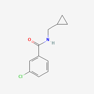 molecular formula C11H12ClNO B7510022 3-chloro-N-(cyclopropylmethyl)benzamide 