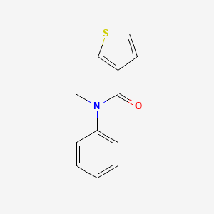 molecular formula C12H11NOS B7510034 N-methyl-N-phenylthiophene-3-carboxamide 