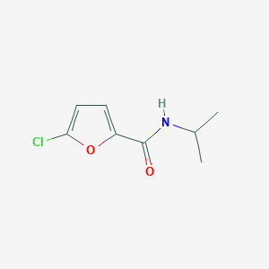 molecular formula C8H10ClNO2 B7510036 5-chloro-N-propan-2-ylfuran-2-carboxamide 