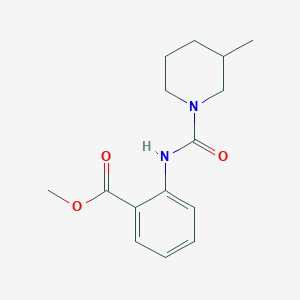 molecular formula C15H20N2O3 B7510049 Methyl 2-[(3-methylpiperidine-1-carbonyl)amino]benzoate 