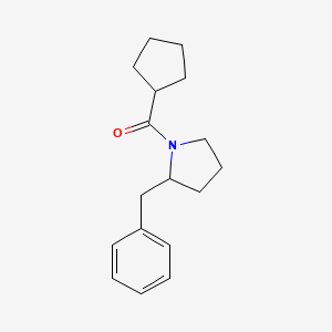 molecular formula C17H23NO B7510072 (2-Benzylpyrrolidin-1-yl)-cyclopentylmethanone 