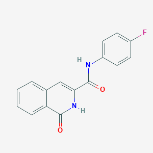 molecular formula C16H11FN2O2 B7510080 N-(4-fluorophenyl)-1-oxo-2H-isoquinoline-3-carboxamide 