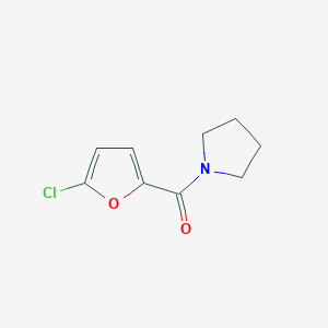 molecular formula C9H10ClNO2 B7510099 (5-Chlorofuran-2-yl)-pyrrolidin-1-ylmethanone 