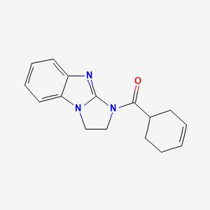 molecular formula C16H17N3O B7510140 Cyclohex-3-en-1-yl(1,2-dihydroimidazo[1,2-a]benzimidazol-3-yl)methanone 