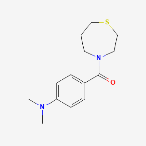 molecular formula C14H20N2OS B7510149 [4-(Dimethylamino)phenyl]-(1,4-thiazepan-4-yl)methanone 