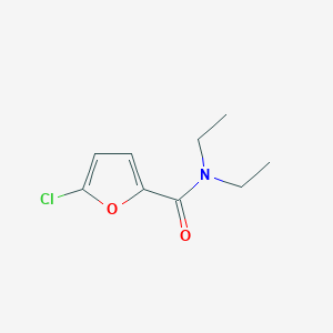 molecular formula C9H12ClNO2 B7510205 5-Chloro-N,N-diethylfuran-2-carboxamid 