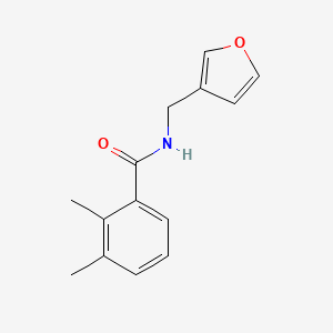 molecular formula C14H15NO2 B7510231 N-(furan-3-ylmethyl)-2,3-dimethylbenzamide 