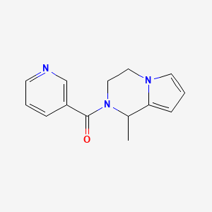 molecular formula C14H15N3O B7510240 (1-methyl-3,4-dihydro-1H-pyrrolo[1,2-a]pyrazin-2-yl)-pyridin-3-ylmethanone 