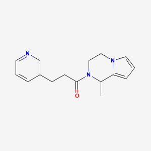 molecular formula C16H19N3O B7510302 1-(1-methyl-3,4-dihydro-1H-pyrrolo[1,2-a]pyrazin-2-yl)-3-pyridin-3-ylpropan-1-one 