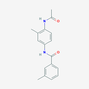 molecular formula C17H18N2O2 B7510334 N-(4-acetamido-3-methylphenyl)-3-methylbenzamide 