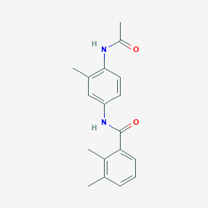 molecular formula C18H20N2O2 B7510349 N-(4-acetamido-3-methylphenyl)-2,3-dimethylbenzamide 