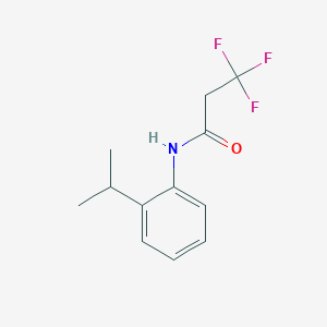 molecular formula C12H14F3NO B7510361 3,3,3-trifluoro-N-(2-propan-2-ylphenyl)propanamide 