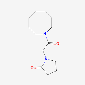 molecular formula C13H22N2O2 B7510404 1-[2-(Azocan-1-yl)-2-oxoethyl]pyrrolidin-2-one 