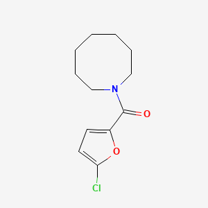 molecular formula C12H16ClNO2 B7510491 Azocan-1-yl-(5-chlorofuran-2-yl)methanone 