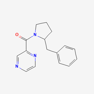 molecular formula C16H17N3O B7510513 (2-Benzylpyrrolidin-1-yl)-pyrazin-2-ylmethanone 
