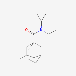 molecular formula C16H25NO B7510517 N-cyclopropyl-N-ethyladamantane-1-carboxamide 