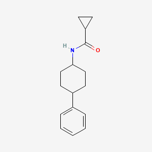 molecular formula C16H21NO B7510555 N-(4-phenylcyclohexyl)cyclopropanecarboxamide 