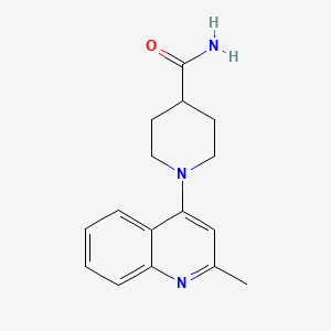 molecular formula C16H19N3O B7510571 1-(2-Methylquinolin-4-yl)piperidine-4-carboxamide 