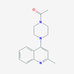 molecular formula C16H19N3O B7510579 1-[4-(2-Methylquinolin-4-yl)piperazin-1-yl]ethanone 
