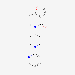 molecular formula C16H19N3O2 B7510668 2-methyl-N-(1-pyridin-2-ylpiperidin-4-yl)furan-3-carboxamide 
