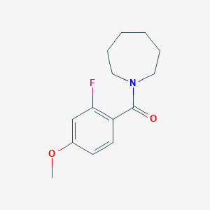 molecular formula C14H18FNO2 B7510705 Azepan-1-yl-(2-fluoro-4-methoxyphenyl)methanone 