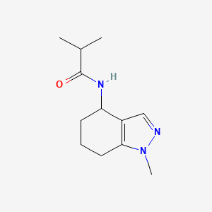 molecular formula C12H19N3O B7510712 2-methyl-N-(1-methyl-4,5,6,7-tetrahydroindazol-4-yl)propanamide 