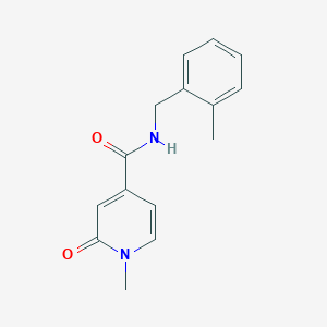 molecular formula C15H16N2O2 B7510714 1-methyl-N-[(2-methylphenyl)methyl]-2-oxopyridine-4-carboxamide 