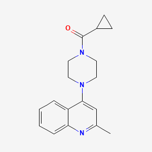 molecular formula C18H21N3O B7510717 Cyclopropyl-[4-(2-methylquinolin-4-yl)piperazin-1-yl]methanone 