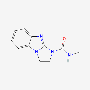 molecular formula C11H12N4O B7510725 N-methyl-1,2-dihydroimidazo[1,2-a]benzimidazole-3-carboxamide 