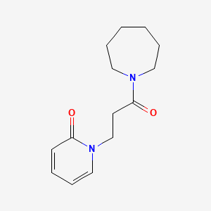 molecular formula C14H20N2O2 B7510798 1-[3-(Azepan-1-yl)-3-oxopropyl]pyridin-2-one 