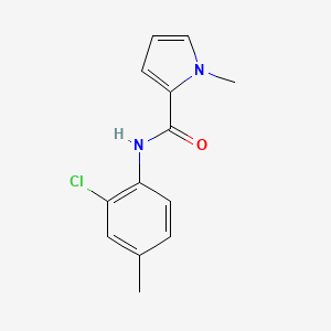 molecular formula C13H13ClN2O B7510853 N-(2-chloro-4-methylphenyl)-1-methylpyrrole-2-carboxamide 
