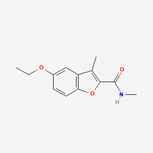 molecular formula C13H15NO3 B7510889 5-ethoxy-N,3-dimethyl-1-benzofuran-2-carboxamide 