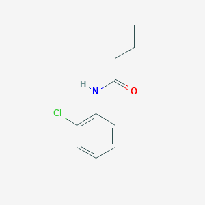 molecular formula C11H14ClNO B7510897 N-(2-chloro-4-methylphenyl)butanamide 