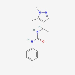 1-[1-(1,5-Dimethylpyrazol-4-yl)ethyl]-3-(4-methylphenyl)urea