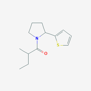 molecular formula C13H19NOS B7510924 2-Methyl-1-(2-thiophen-2-ylpyrrolidin-1-yl)butan-1-one 
