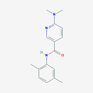 molecular formula C16H19N3O B7510946 6-(dimethylamino)-N-(2,5-dimethylphenyl)pyridine-3-carboxamide 