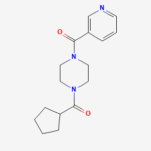 molecular formula C16H21N3O2 B7510990 Cyclopentyl-[4-(pyridine-3-carbonyl)piperazin-1-yl]methanone 