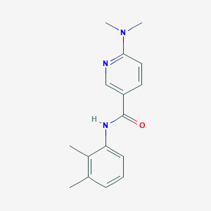 molecular formula C16H19N3O B7511041 6-(dimethylamino)-N-(2,3-dimethylphenyl)pyridine-3-carboxamide 